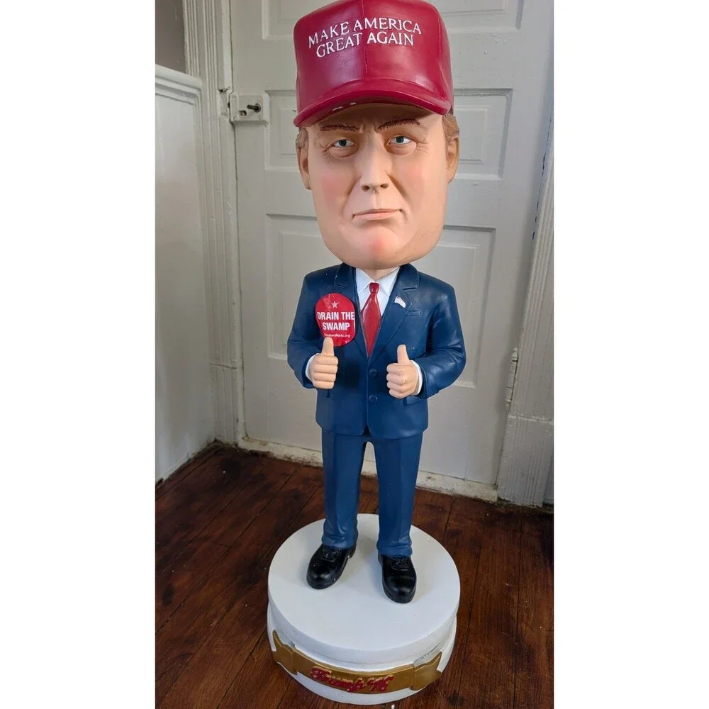 Trump Maga Drain The Swamp 3 Ft Bobble Head Statue 2016 Campaign